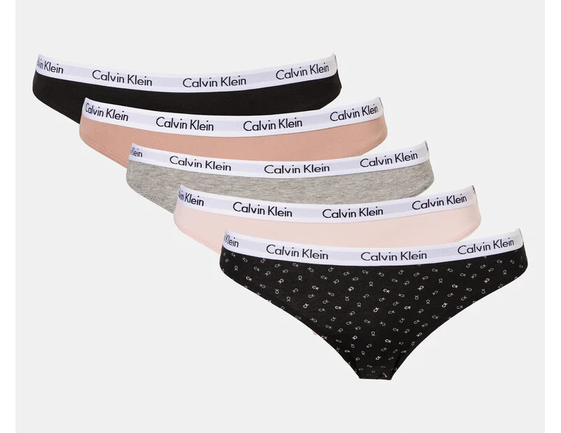 Calvin Klein Women’s Carousel Bikini Briefs 5-Pack Underwear Multicolour