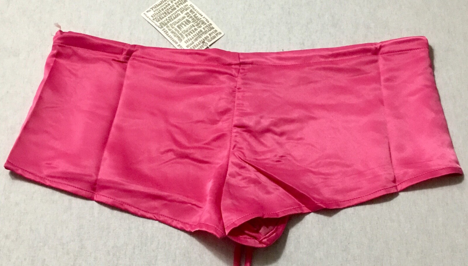 Women Urban Outfitters Ruby Sky 3-Piece Set Silk Boyshorts Black Pink Size S