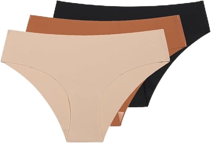 New 3Pcs Small Seamless Panties Women Breathable Low Waist Underwear Fast Ship