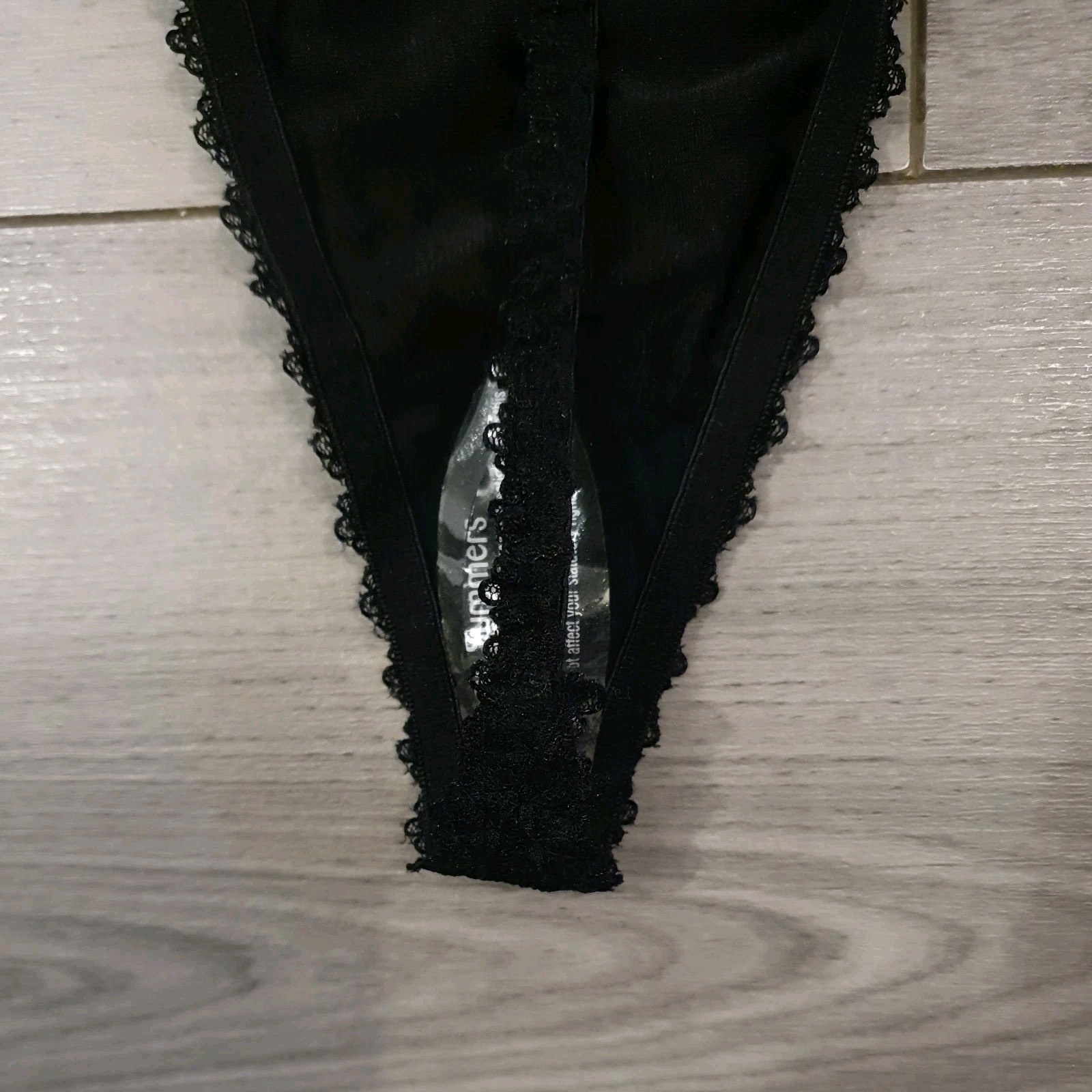 BNWT Vintage Ann Summers Black Lace Entice G String Thong Size Medium