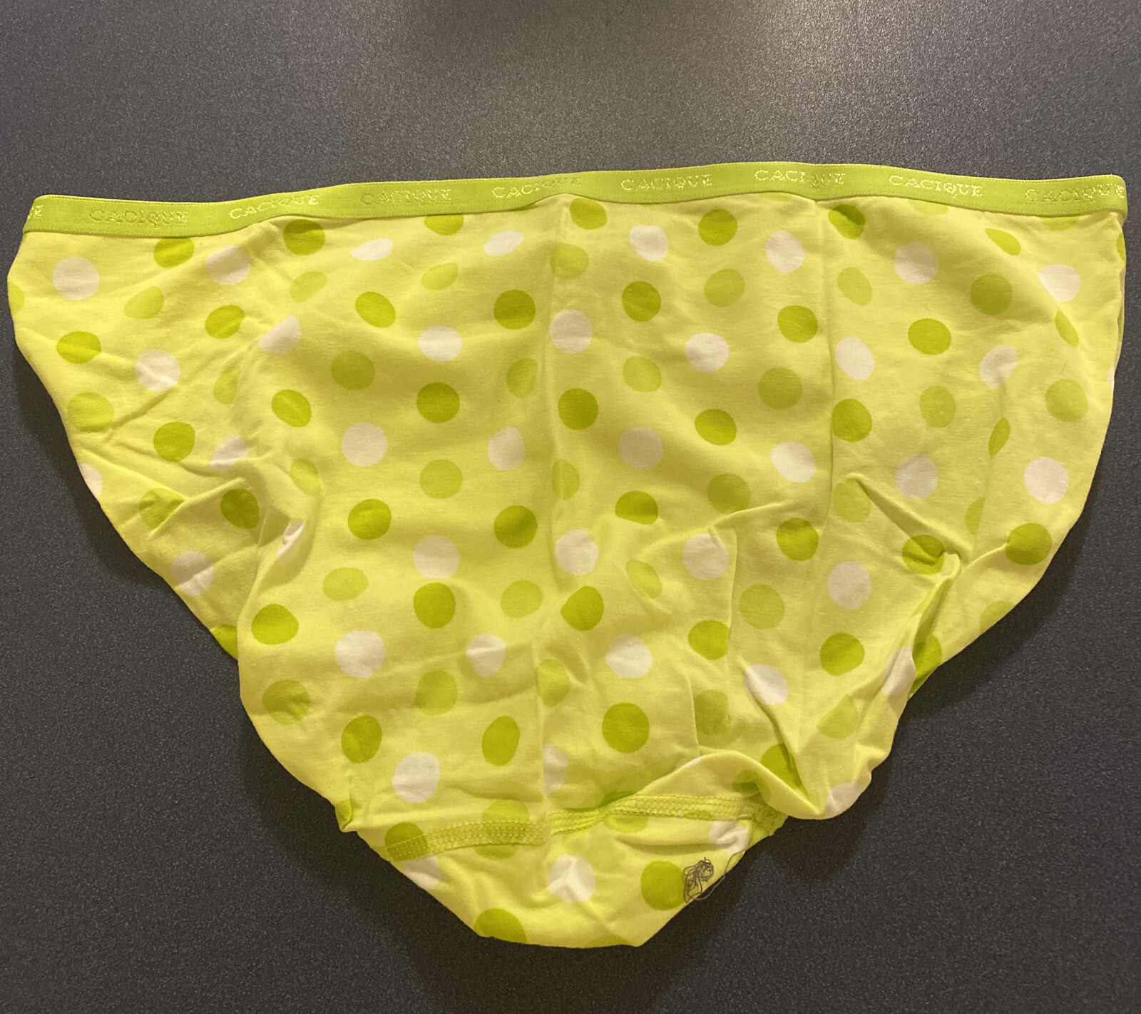 Cacique Lane Bryant 22/24 panties Green Dots Spring Lime NWT
