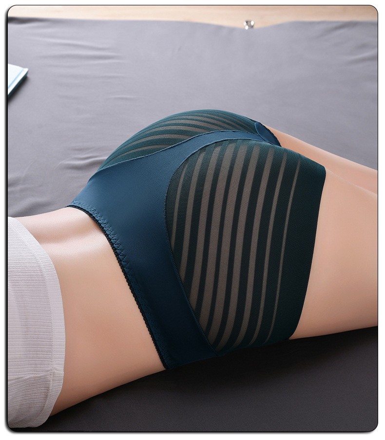 Women Brief Straps high waist seamless 3XL green sexy Tights Underwear 90731