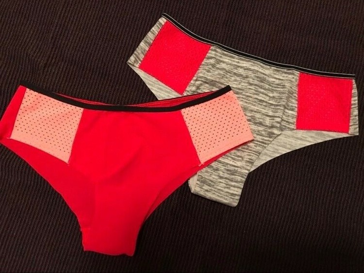 Lot New S PINK Victorias Secret Bikini Cheekini Panties Gray Red Pink