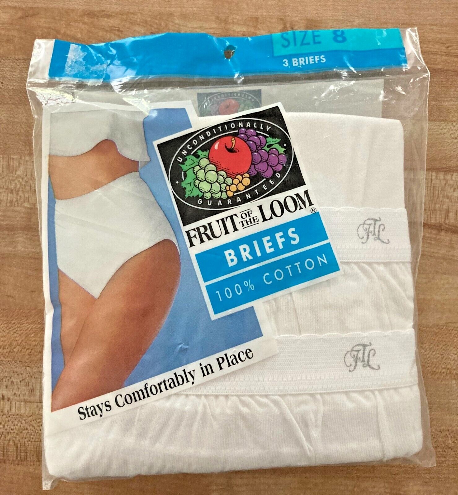 Vintage Fruit of the Loom 1993 Women White High Waist Cotton Briefs 3 pk Size 8