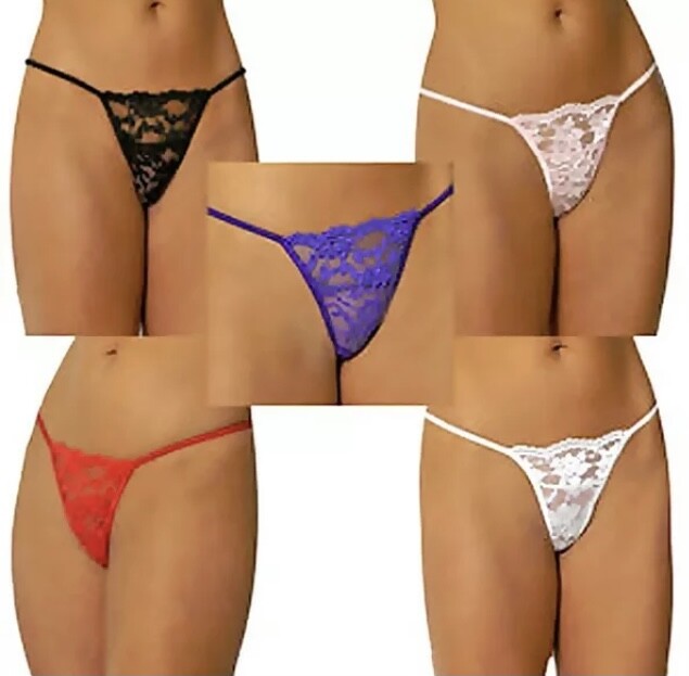 Women’s Chuns Fashion Sexy Sheer Lace G string Thong Panties One size