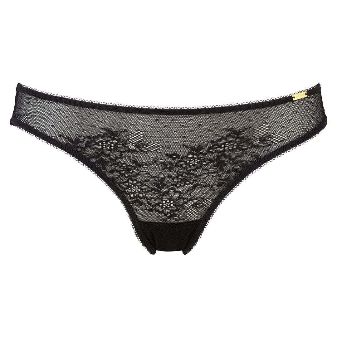 Gossard Glossies Lace Brief Panty Mid Rise New Sheer Mesh Lingerie 13003
