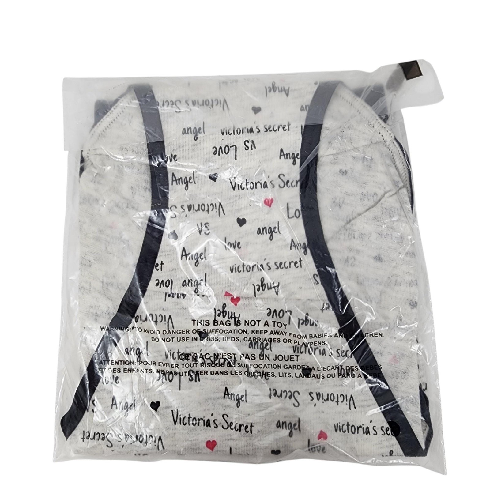 Victorias Secret Underwear Womens XL Heart Print Dot Brief Panty VS Angel