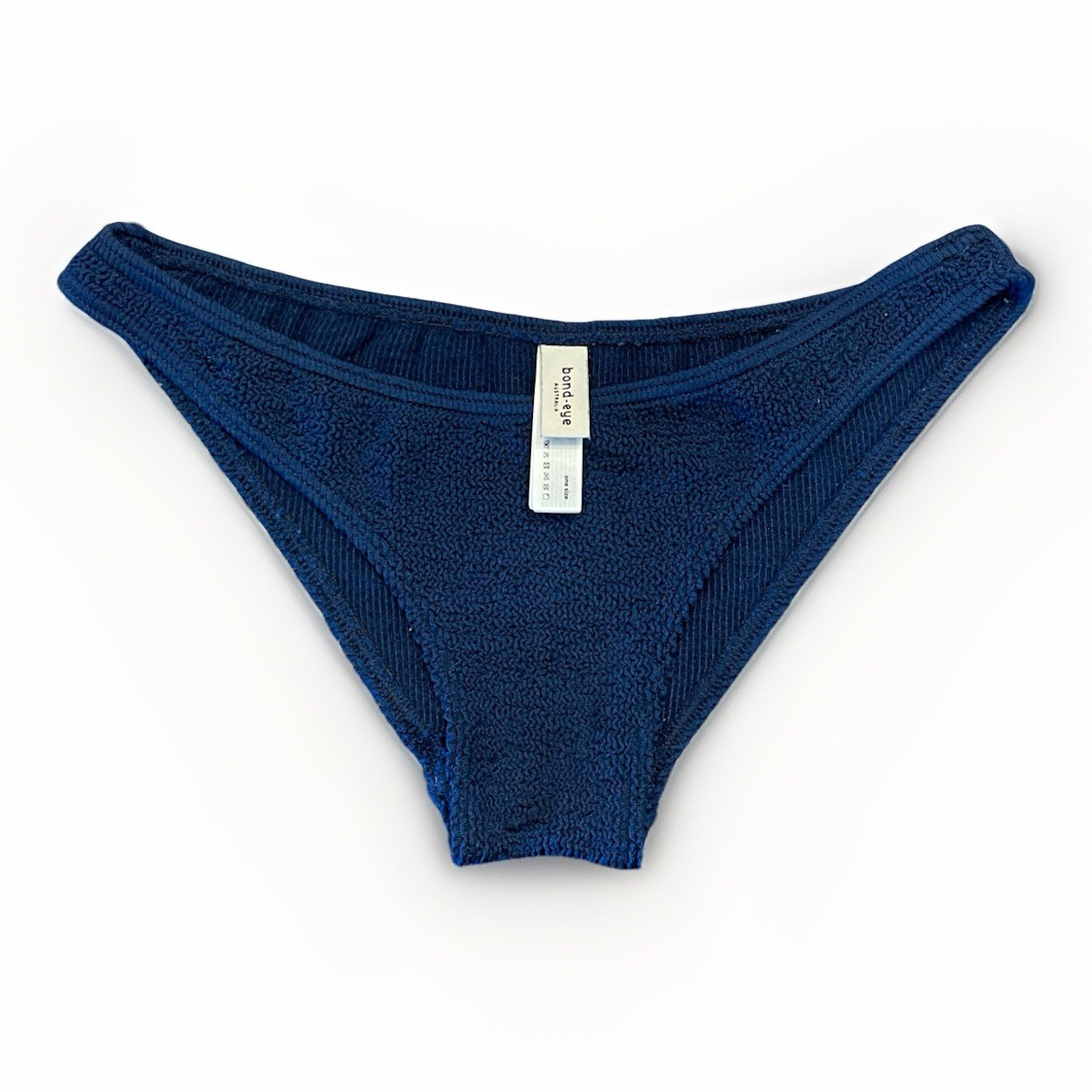 bond-eye Blue Solid Bikini Bottoms One Size