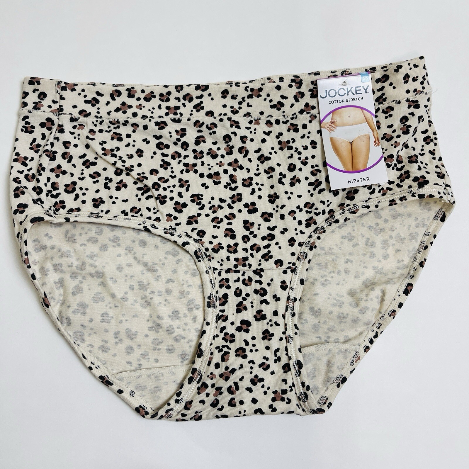 Jockey Cotton Stretch Women’s Basic Hipster Panty Brief Printed Size 5 Small