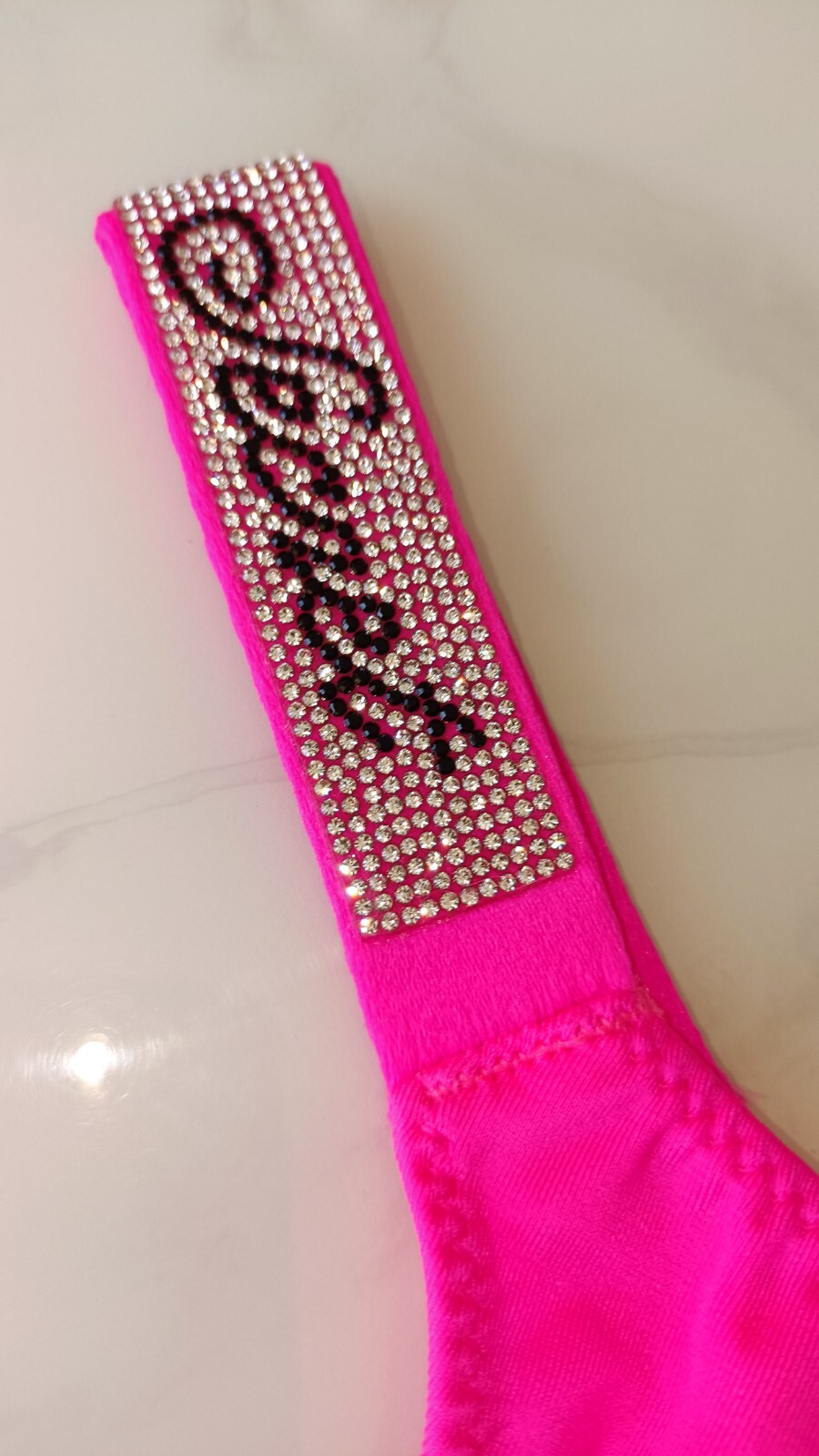 Shine thong/Knickers/💓 🤍 ❤️ 🖤/1pc/М,L,XL.panties with rhinestones