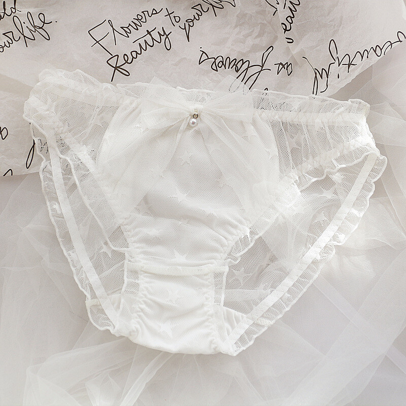 Japanese Girls Sexy Cute Lace Brief Women Underwear Lolita Sheer Panties
