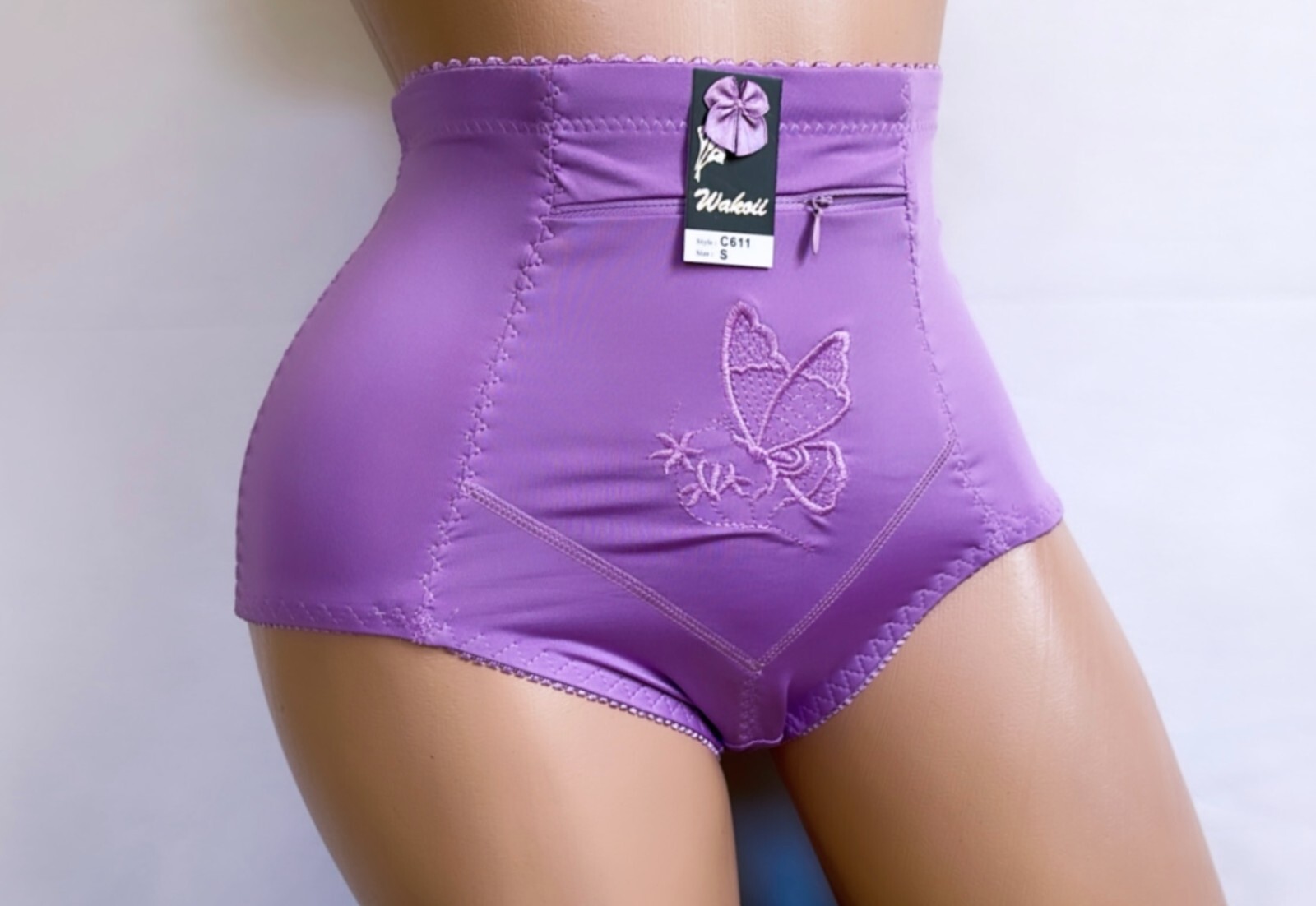 High Waisted Briefs Girdle Panties Lot 2-6 Tummy Control Travel Safe Zipper S-4X