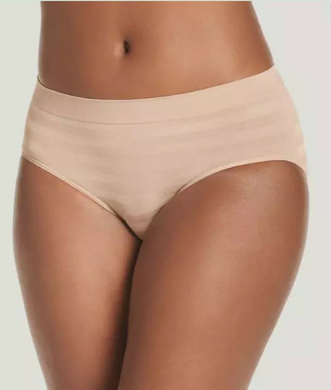 Jockey E2642 Matte & Shine Seamfree Hipster Underwear Size 8 – Beige