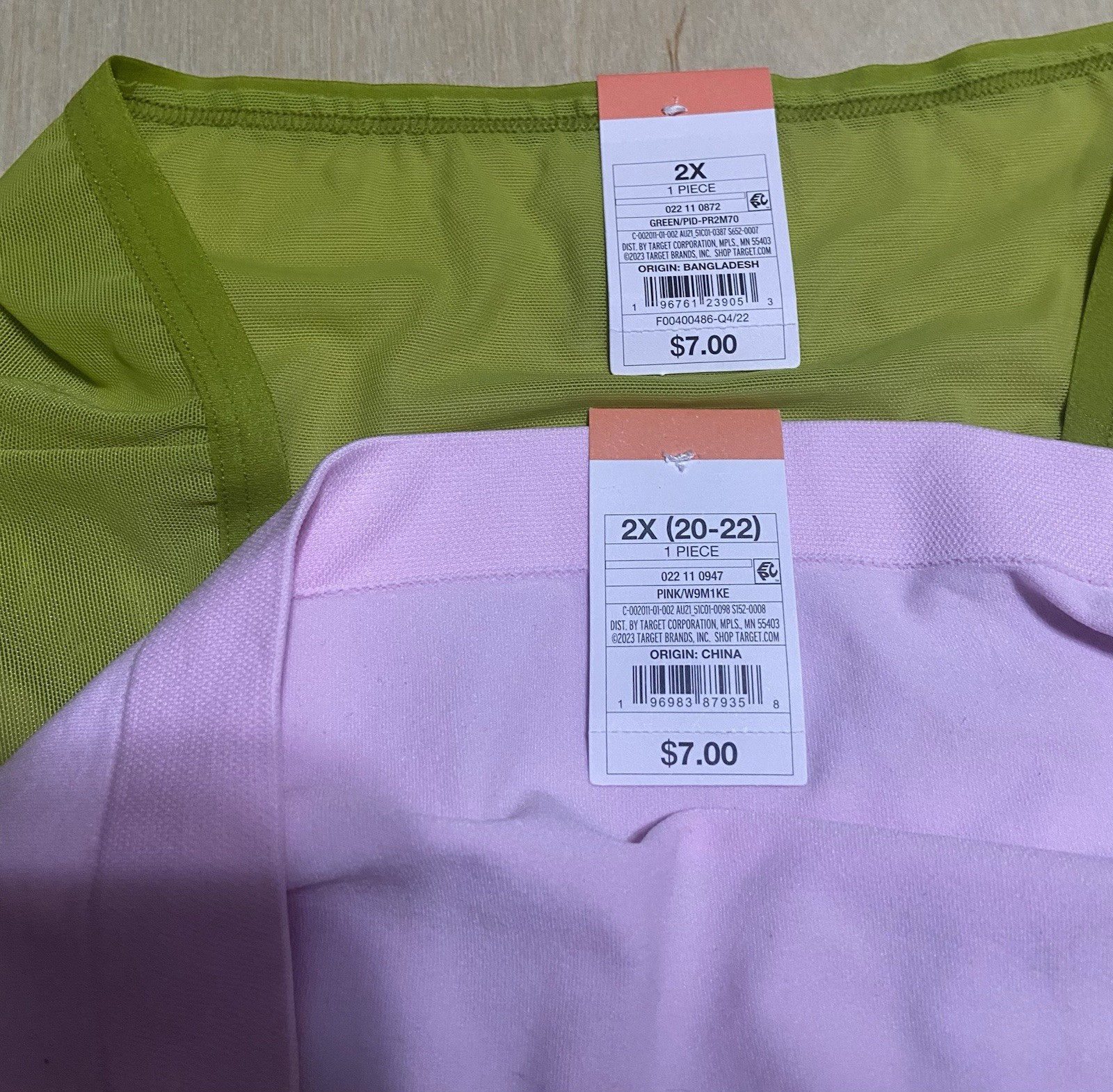 Auden Women’s Plus Size 2X Cotton Blend Soft Breathable Panties Variety 2 Pack