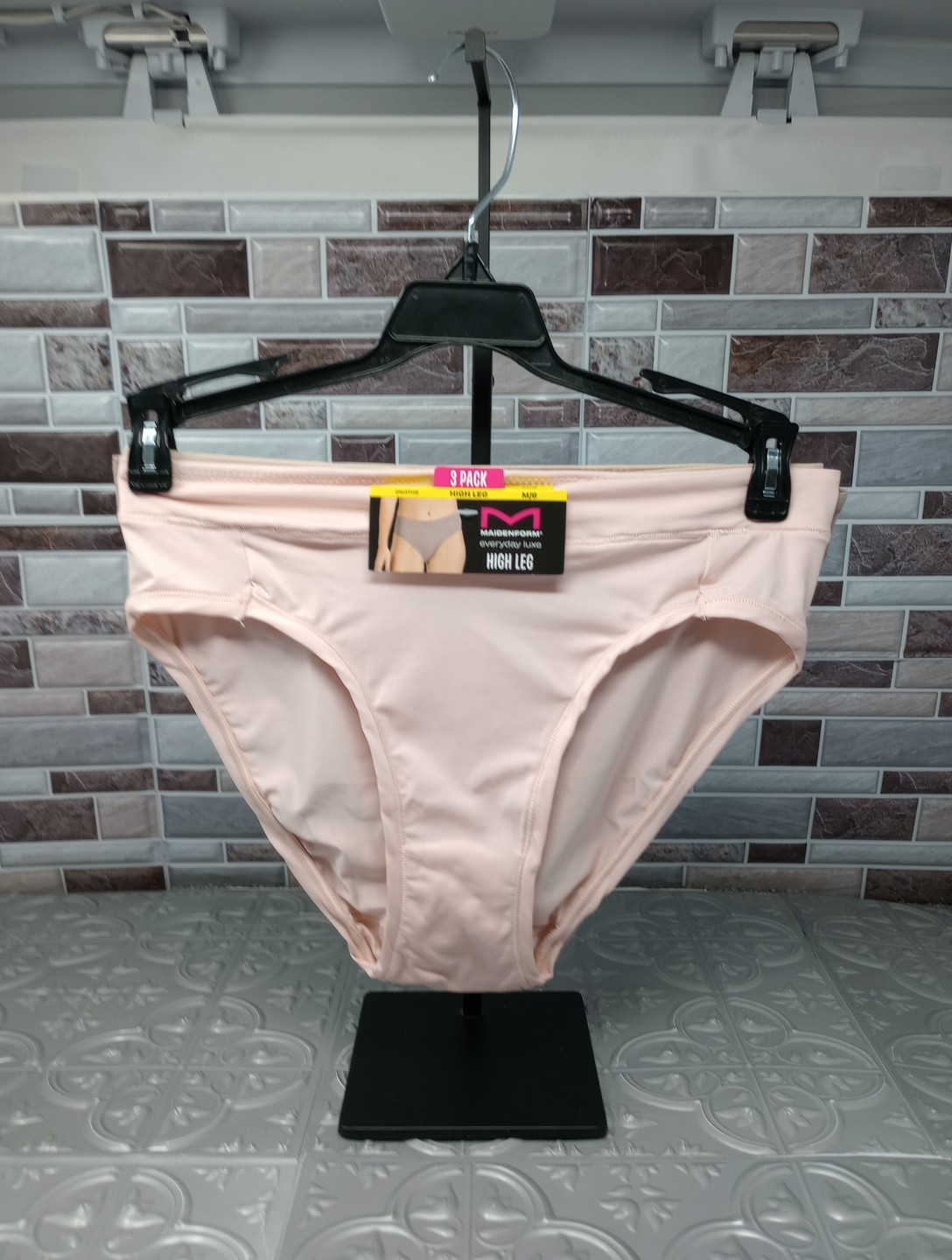 NWT Maidenform 3 Pair Everyday Luxe Sz. M/6 HIGH LEG Panties DM3THB A1EV