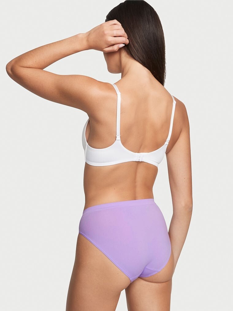 XL Heather SEAMLESS NOSHOW FULLCOVER Victorias Secret High Leg Waist Brief Panty