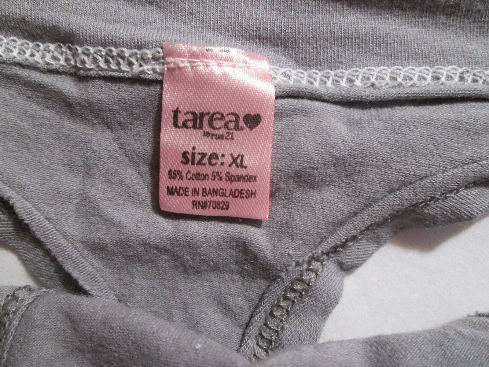 New 2 Cotton Thongs Size XL You get 1 ea Black Kitty Cat Face & Gray ‘Sold Out’