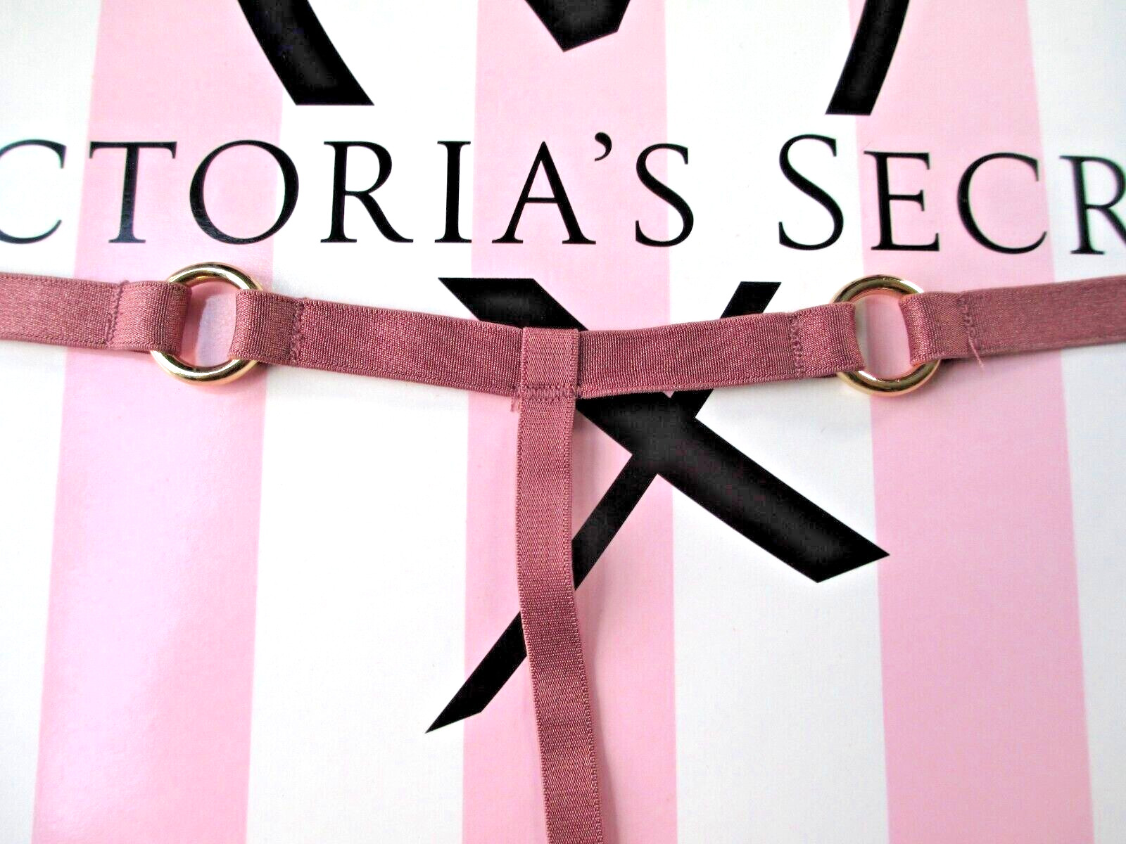VICTORIA’S SECRET VERY SEXY V-String Thong Panty S M L XL Vintage Rose Hardware