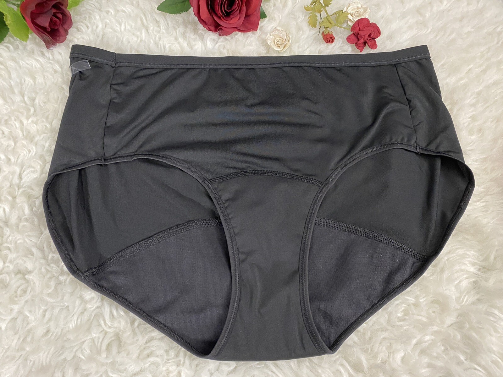 Women’s Plus Size 11 JMS Just my Size Panties One pair black High Waist NWOT