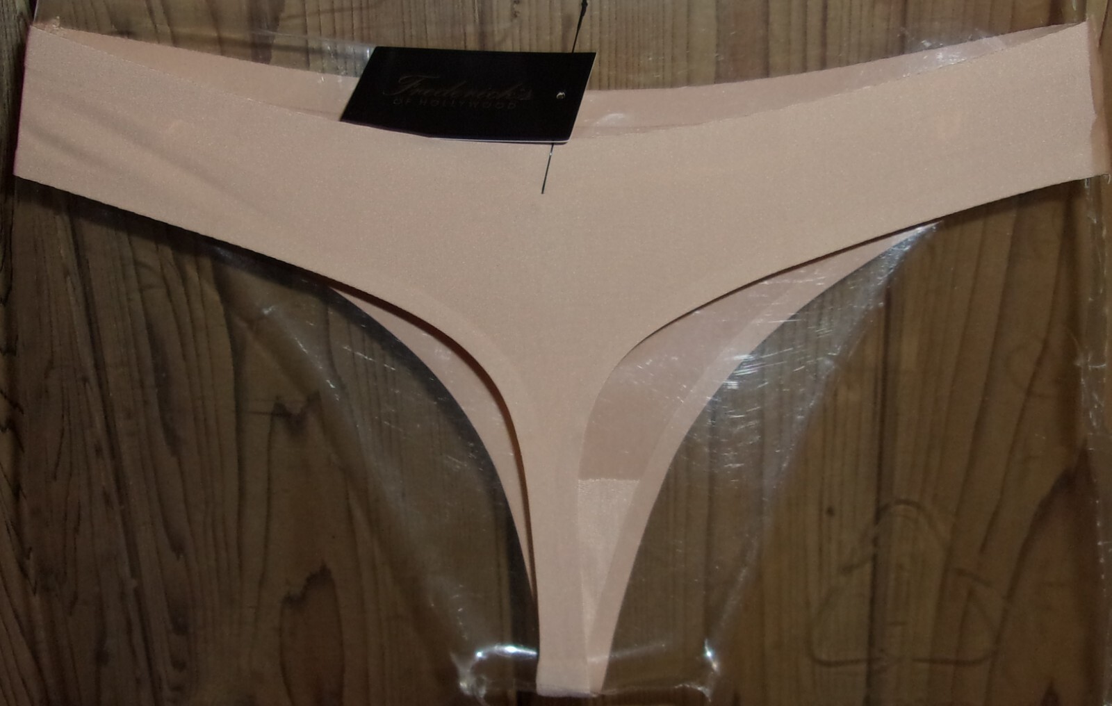 Frederick’s of Hollywood “JENNY” Microfiber Thong Panty Size: SMALL Latte NWT