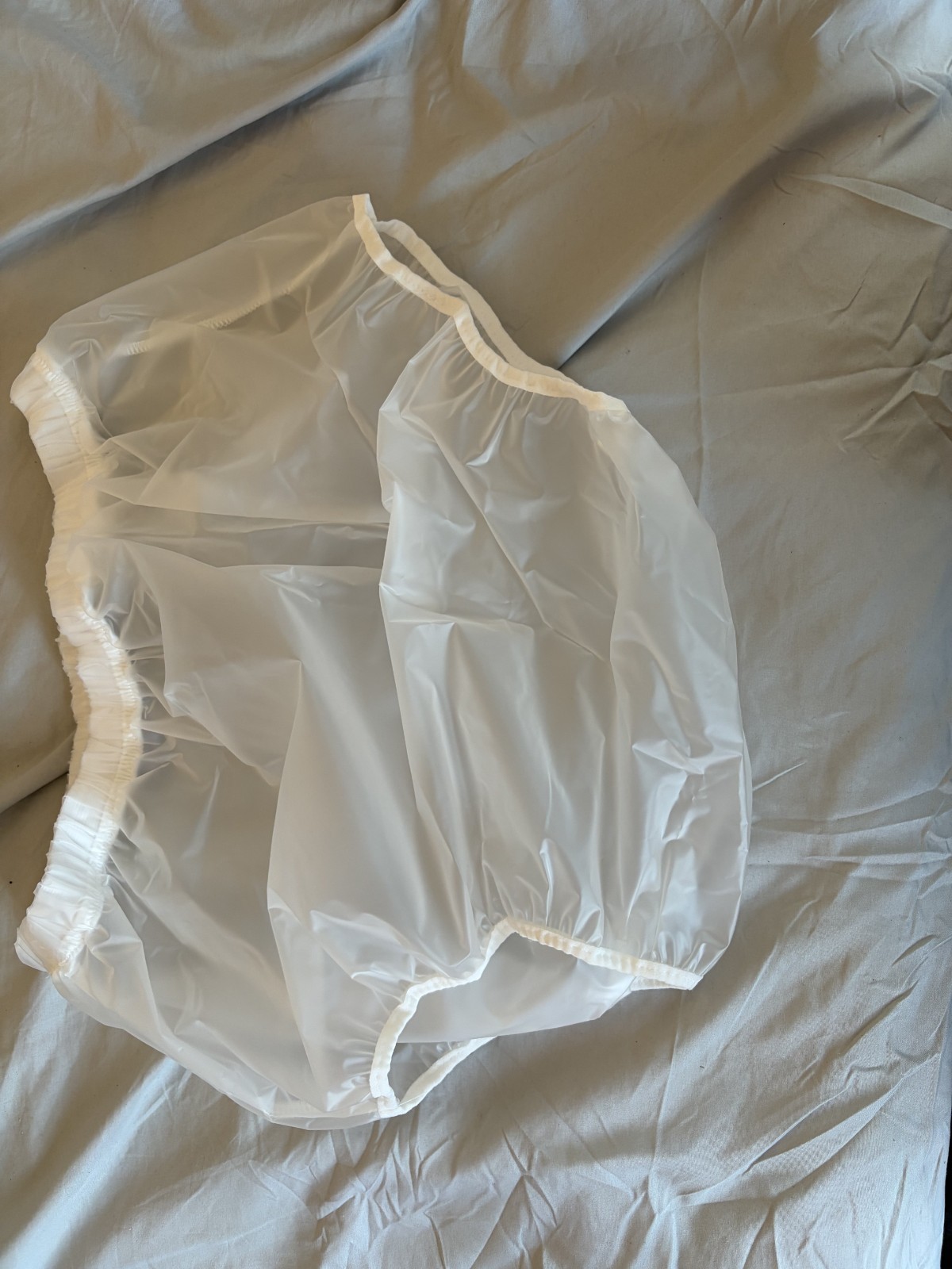 Frosted plastic pants with thick and comfortable waistband size XL