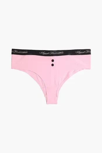 AGENT PROVOCATEUR CLEA SOFT PINK BRANDED BOXER BRIEF SMALL AP2 8-10 BNWT