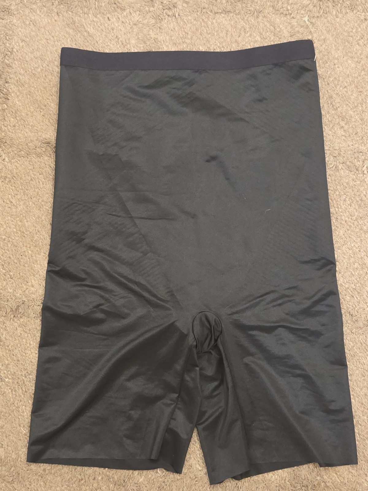 Spanx thinstincts 2.0 high waisted mid-thigh short black nude XL 10233R NEW