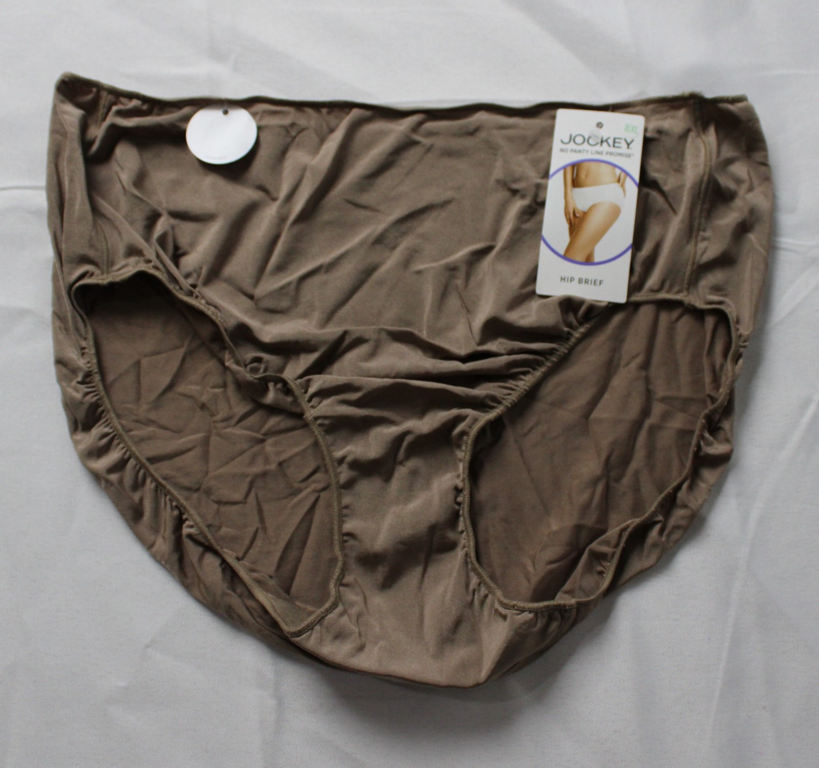 Jockey Women’s No Panty Line Promise Tactel Brief AC2 Deep Beige Size 8 (XL) NWT