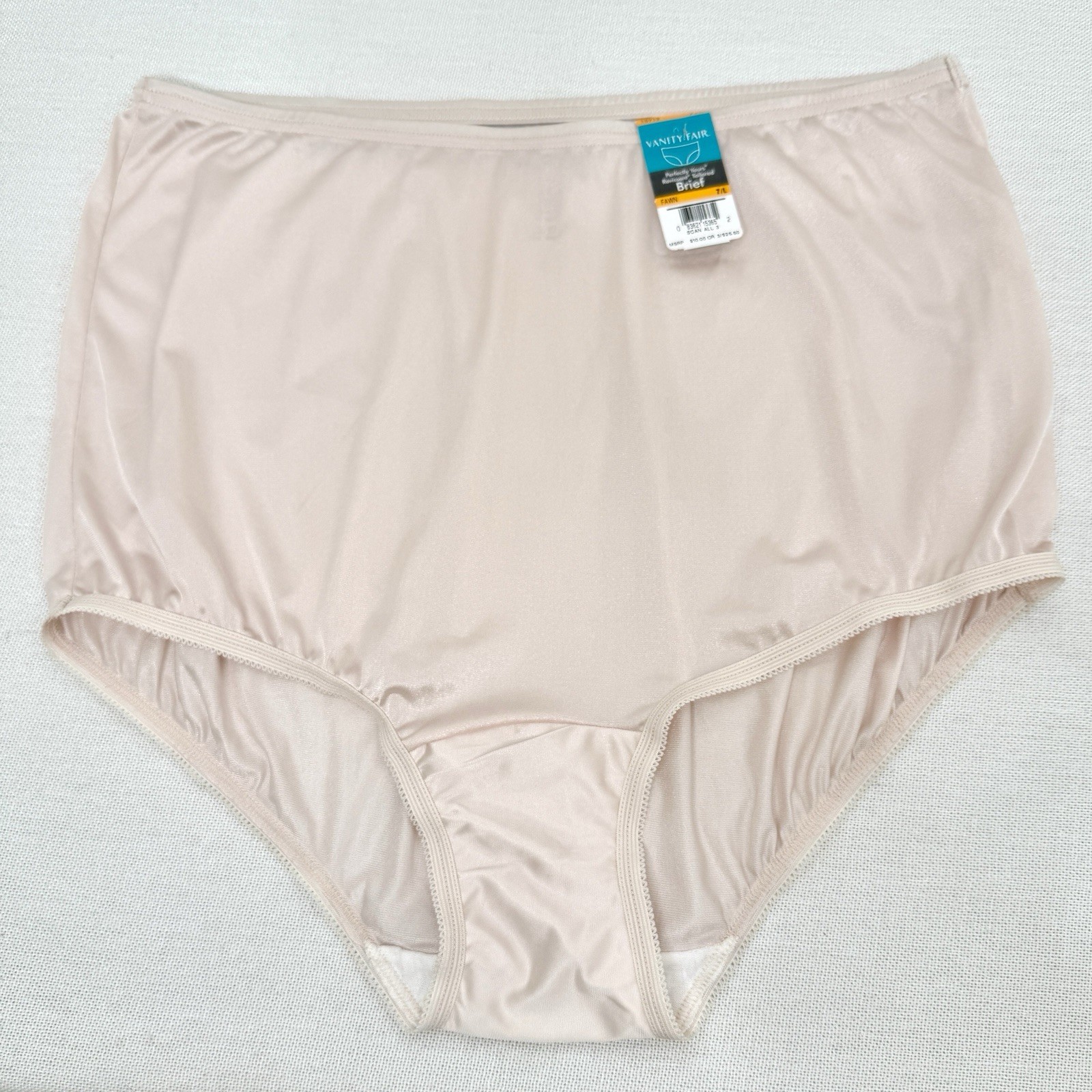 Vanity Fair Perfectly Yours Ravissant Tailored Panty 7/L 15712 Beige New