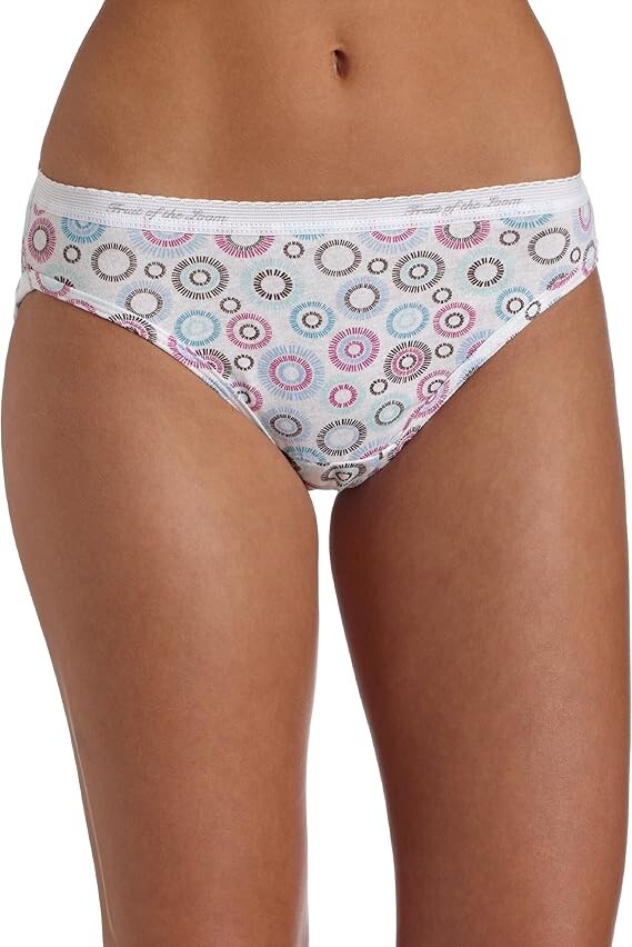 Fruit of the Loom Women’s 18-Pack Cotton Bikini Panties