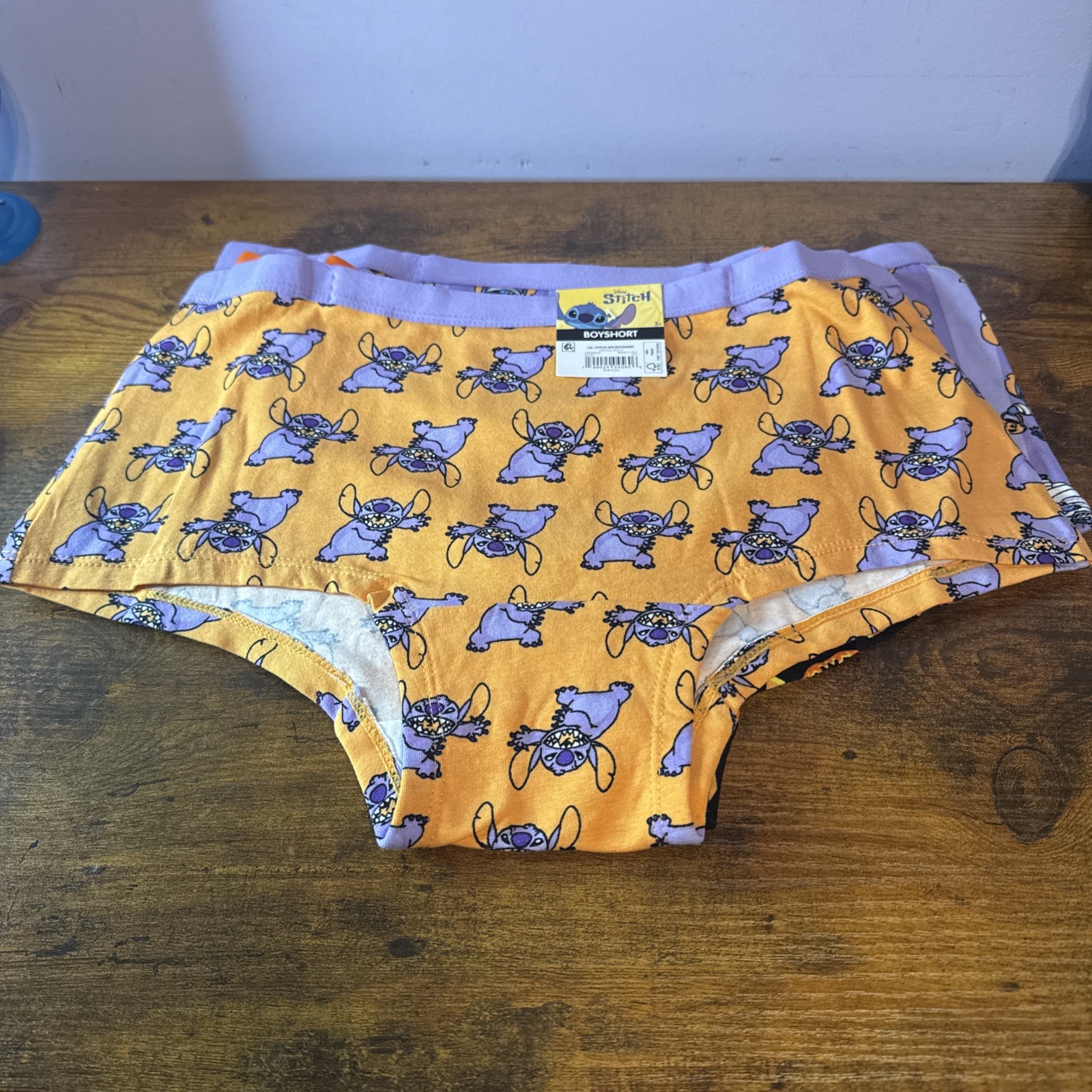 Disney Stitch Halloween 3 Pack Boyshort Panties Women’s Size L (12-14) NWT