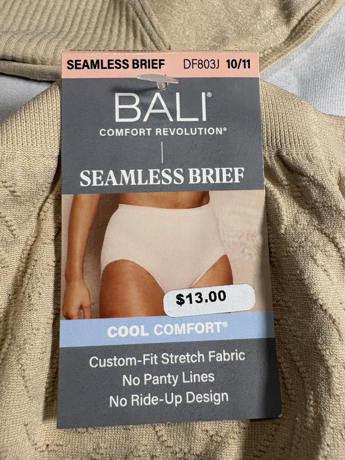 NEW Bali Comfort Revolution Bali Briefs Style DF803J 4 Pair Women’s Size 10/11