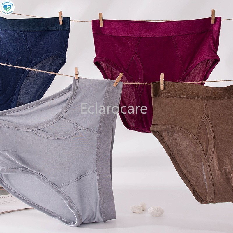 Men’s Briefs U-Shaped Antibacterial Mulberry Silk Double-Sided Knit Breathable