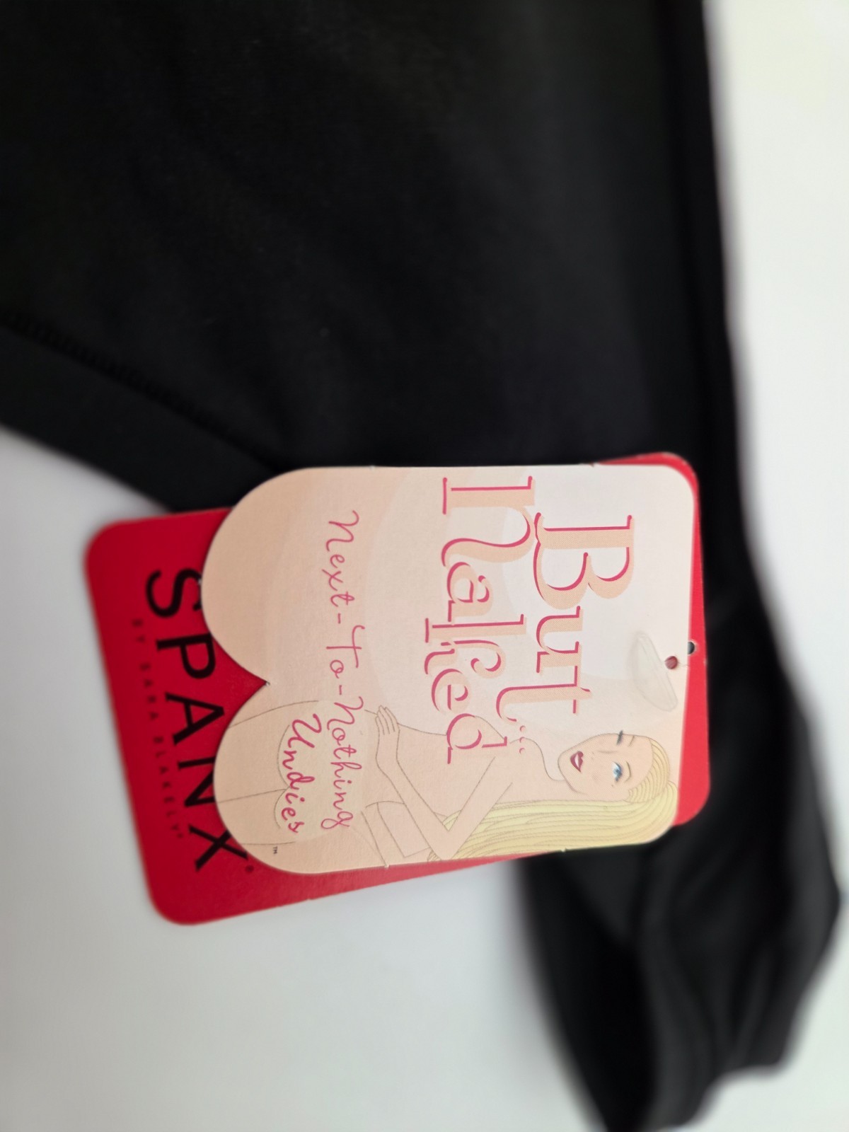 Spanx One Size Black But Naked Thong NWT $20 (1584)