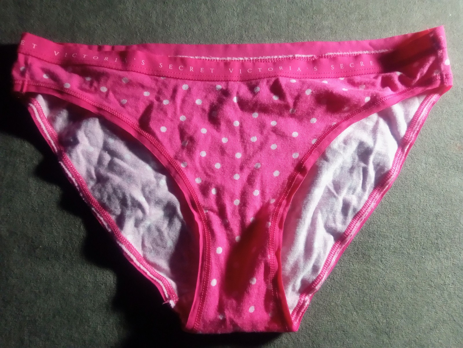 Victoria’s Secret Signature Small 28″ 30″ 32″ Pink Polka Dots Bikini Panties