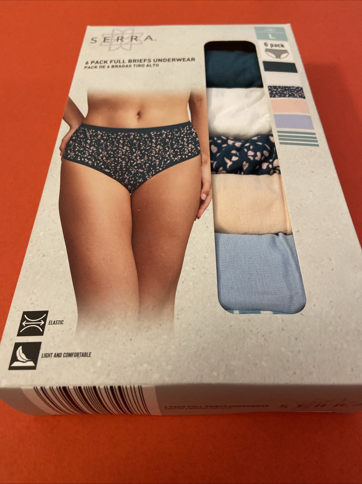 SERRA PACK OF 6!!! Assorted Briefs Underwear / Large