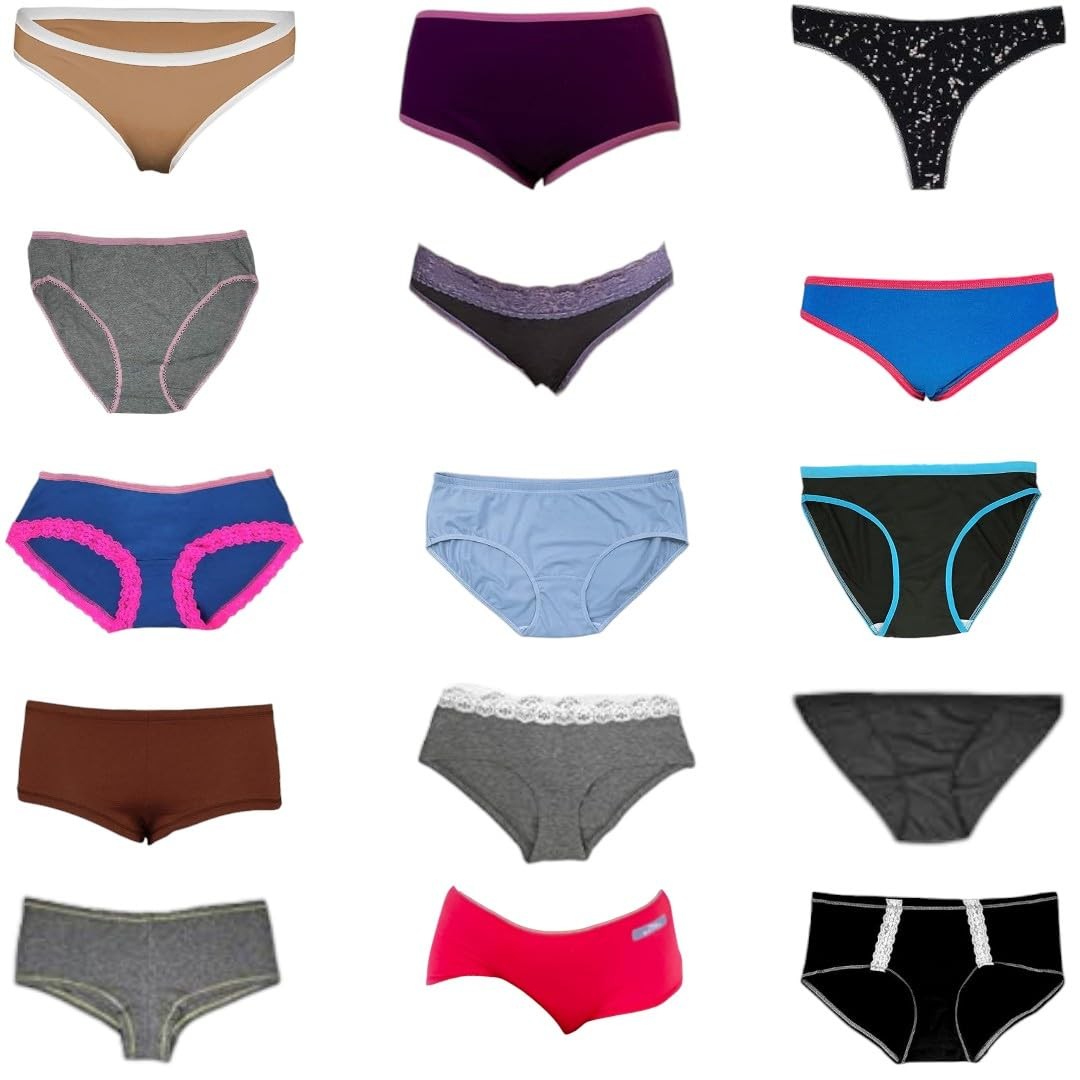 Variety Panties for Women | Sexy Thong Hipster Boyshort Briefs G-String Tanga…