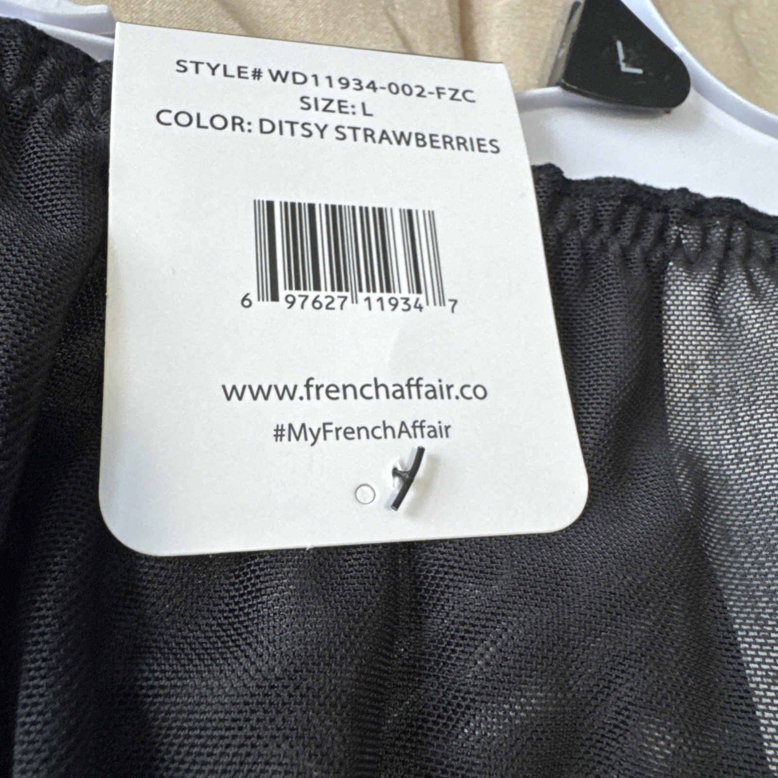 FRENCH AFFAIR NYLON SPANDEX BIKINI PANTIES 3 PACK LARGE WOMENS UNDERWEAR NYLON
