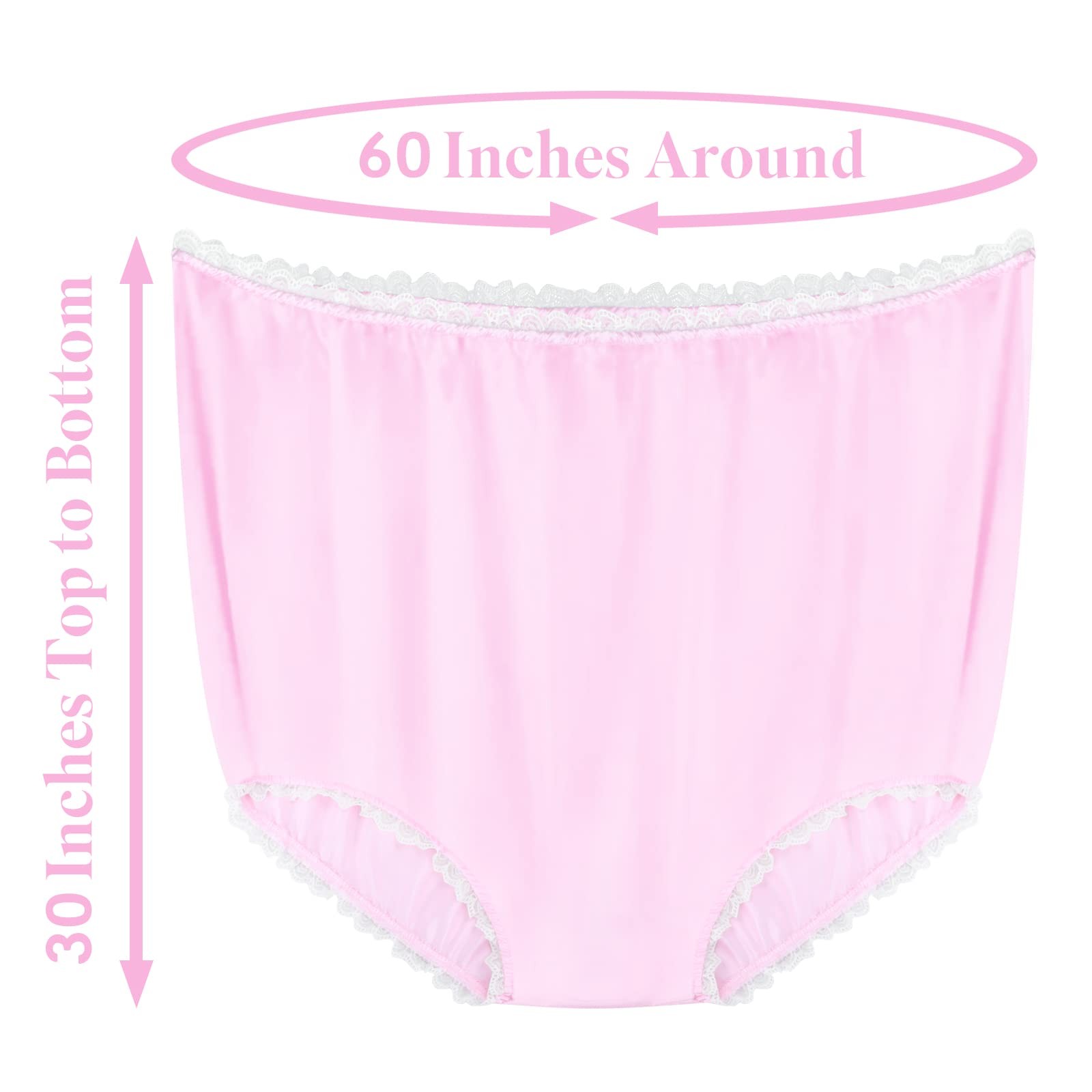 FreeNFond Granny Panties Funny Gag Gifts for Adult X-Large-XX-Large, Pink