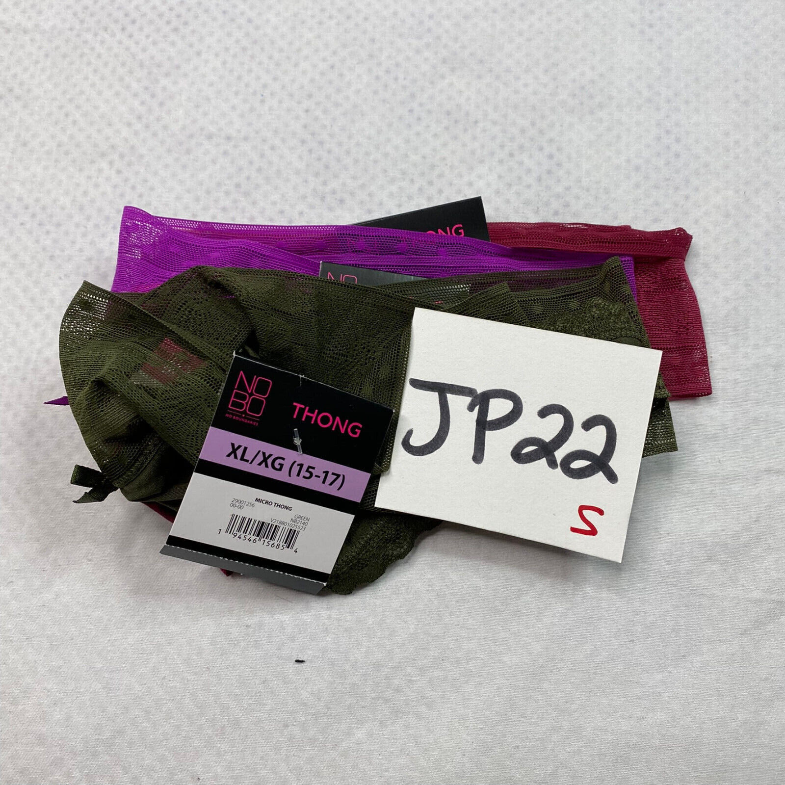 No Boundaries Juniors Thongs Underwear sz XL sz 15 – 17 Multicolor 3 Pack NEW