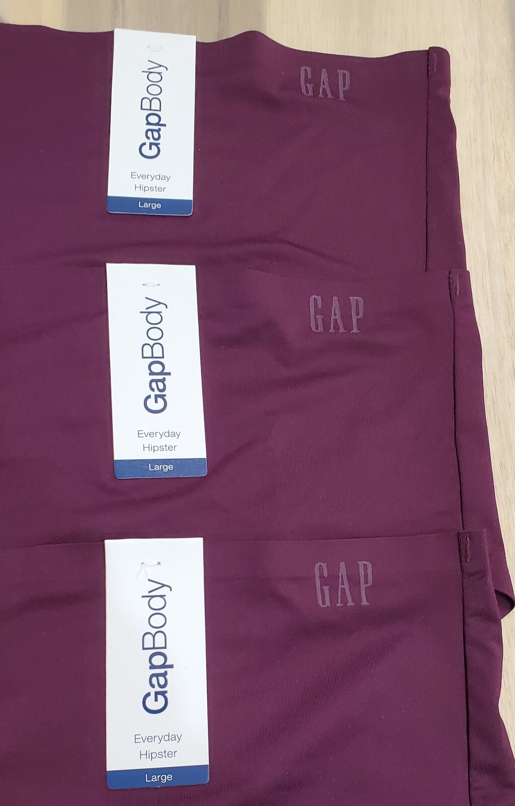 Gap GapBody Women’s Everyday Essentials Laser Bonded Hipster Panties Large 3PK
