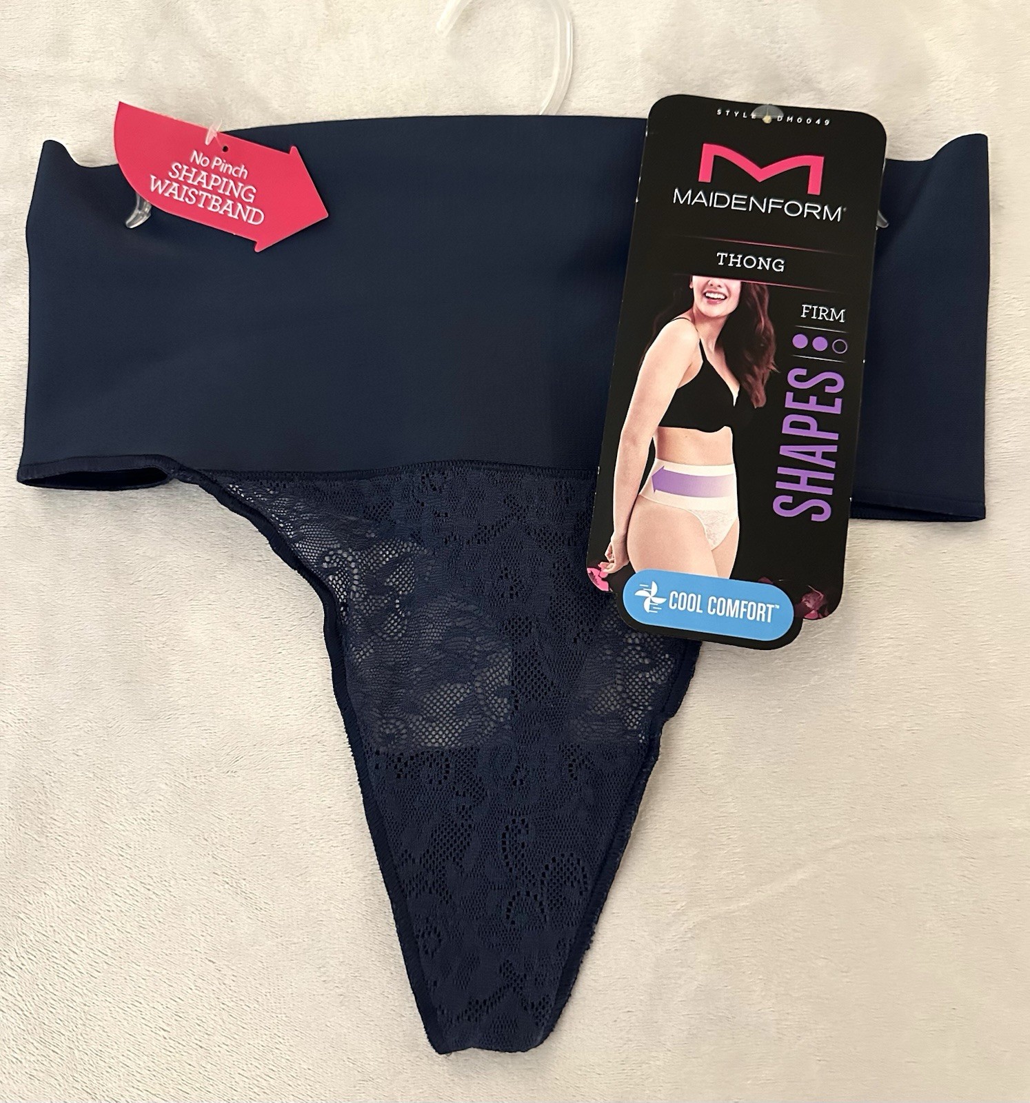 Maidenform Thong Firm Tummy Shaping Pantie No-Pinch Cooling Underwear Women’s XL