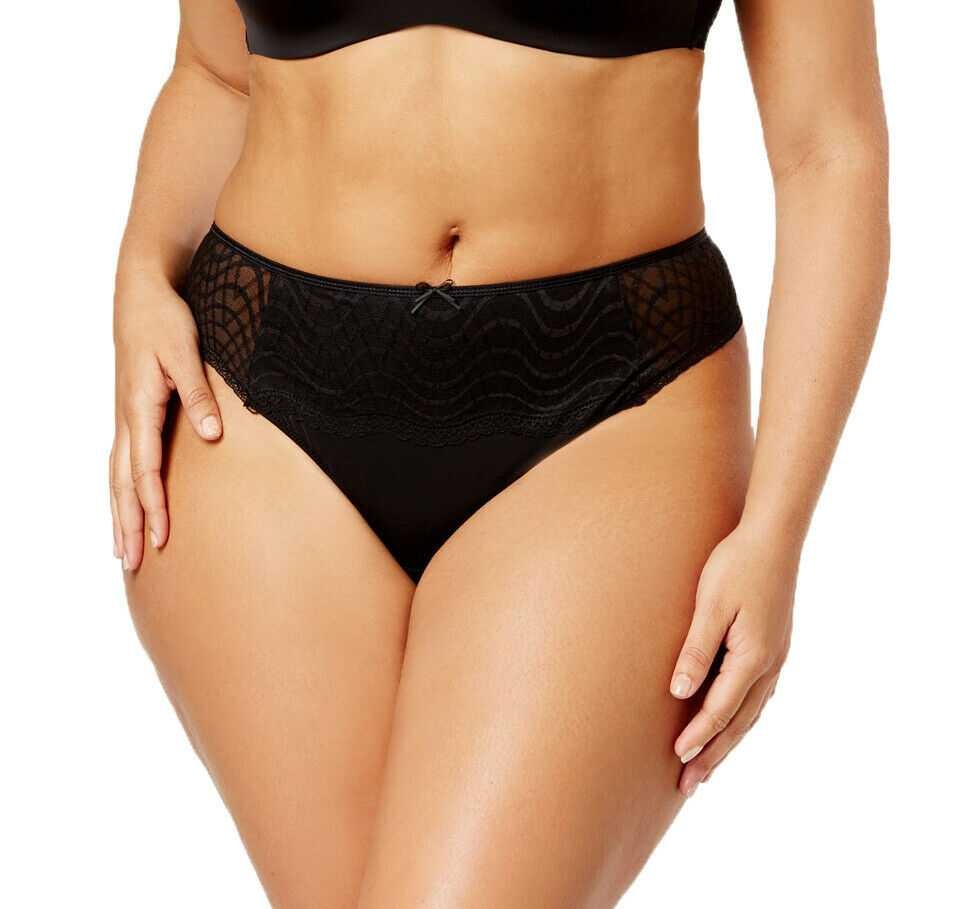 Ashley Graham Women’s Plus Size Lace Trim Thong