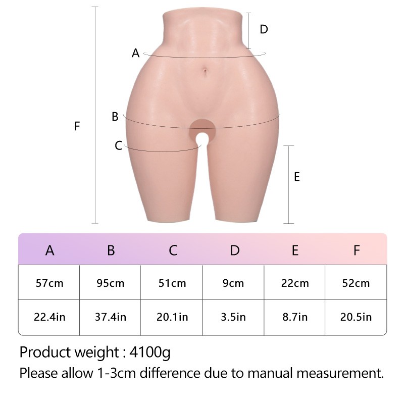 Roanyer Silicone Super Strong Split-crotch Hip Pants Buttock Lifter for Cosplay