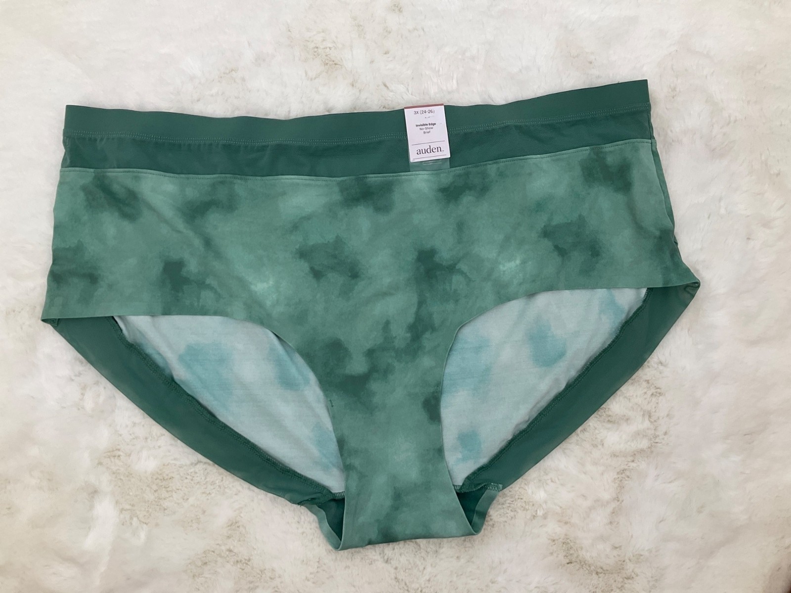 AUDEN size 3 X (24-26) 6-pr Panty Lot 2 Bikini, Hipster, 2 Briefs & Seamless Boy