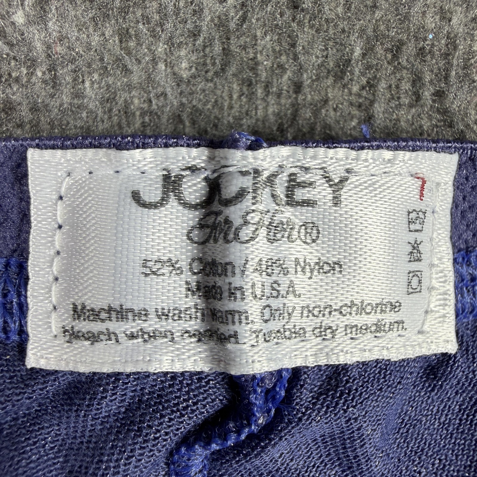 Vintage Jockey Brief Panties Womens Size 7 Purple Jockey-Silks Nylon 1501