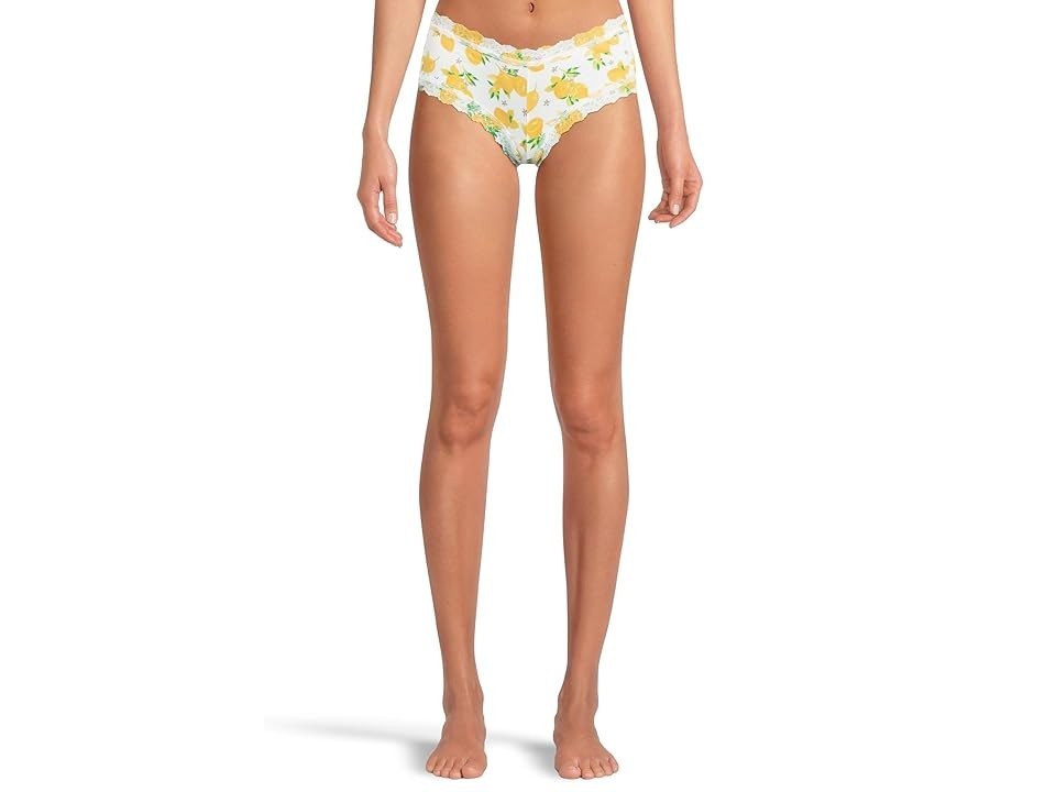 Hanky Panky Supima Boyshort Underwear Women’s XS White Lemonade Print BUU059
