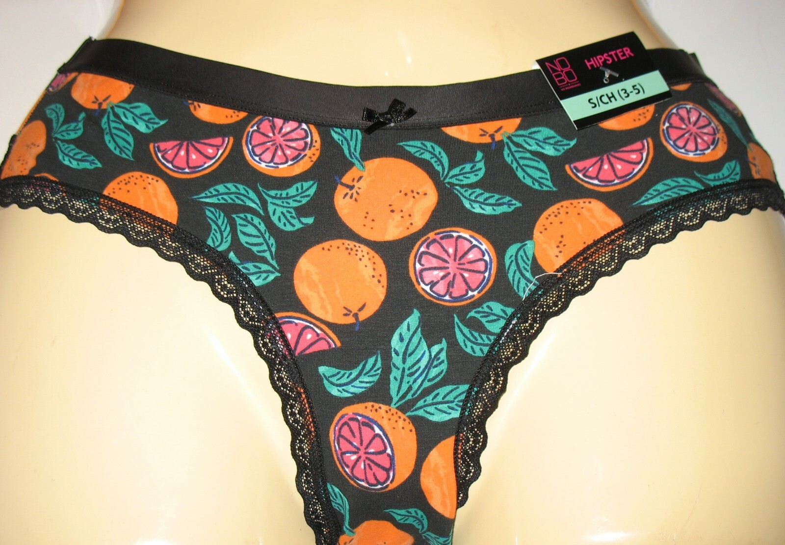 NO BOUNDARIES – NEW – JR SMALL (3-5) – FRUIT – COTTON STRETCH HIPSTER PANTY