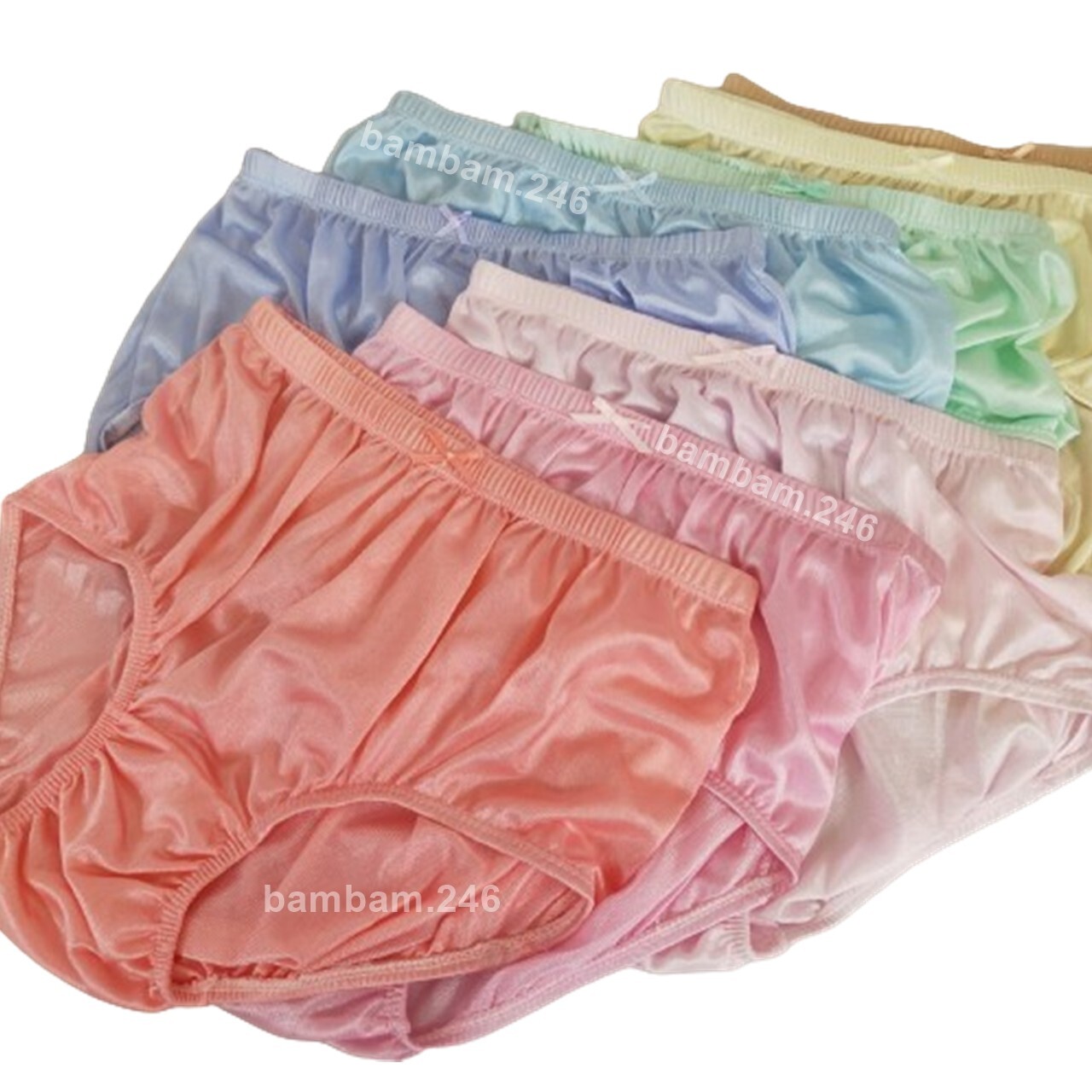 6 Pack Comfortable Soft Underwear Size XL Nylon Panties Briefs VTG Hips 36″-46″