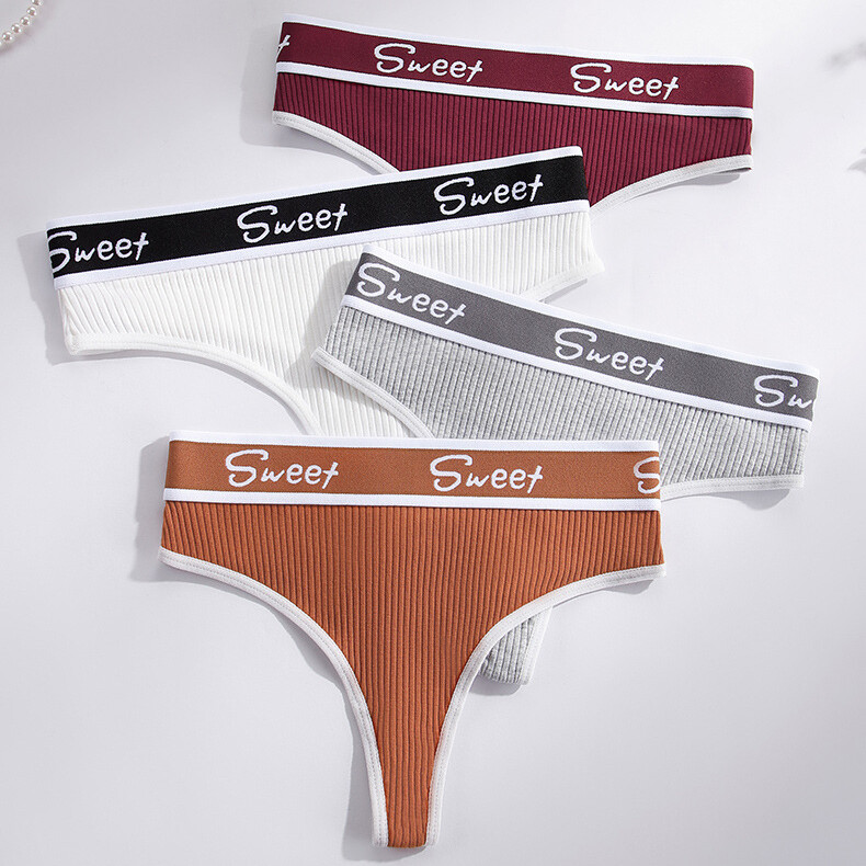 6 Packs Lot Women’s Cotton Panties Thongs G string Bikini Briefs Sexy Lingeries